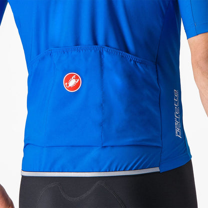 Maillot CASTELLI PERFETTO RoS 2 WIND Mangas Curtas Azul