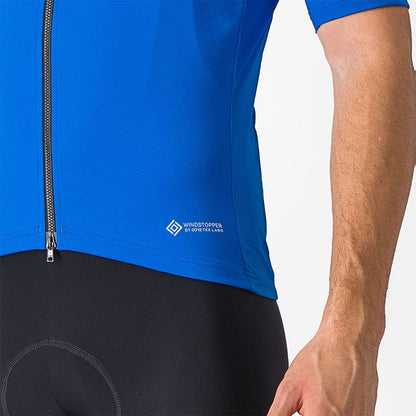 Maillot CASTELLI PERFETTO RoS 2 WIND Mangas Curtas Azul