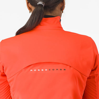 Veste CASTELLI ALPHA DOPPIO ROS Feminina Coral/Preto