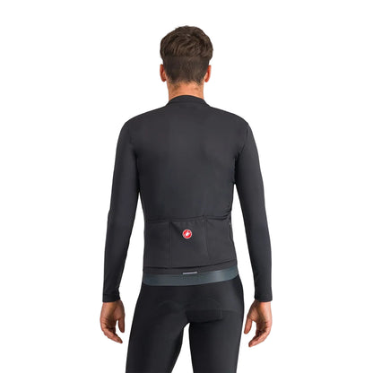 Maillot CASTELLI ESPRESSO THERMAL Mangas Compridas Preto