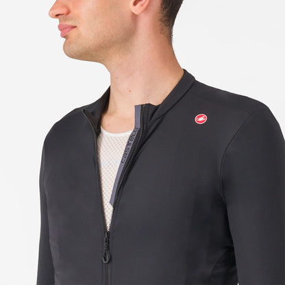 Maillot CASTELLI ESPRESSO THERMAL Mangas Compridas Preto