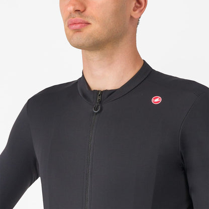 Maillot CASTELLI ESPRESSO THERMAL Mangas Compridas Preto