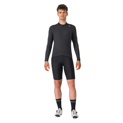 Maillot CASTELLI ESPRESSO THERMAL Mangas Compridas Preto