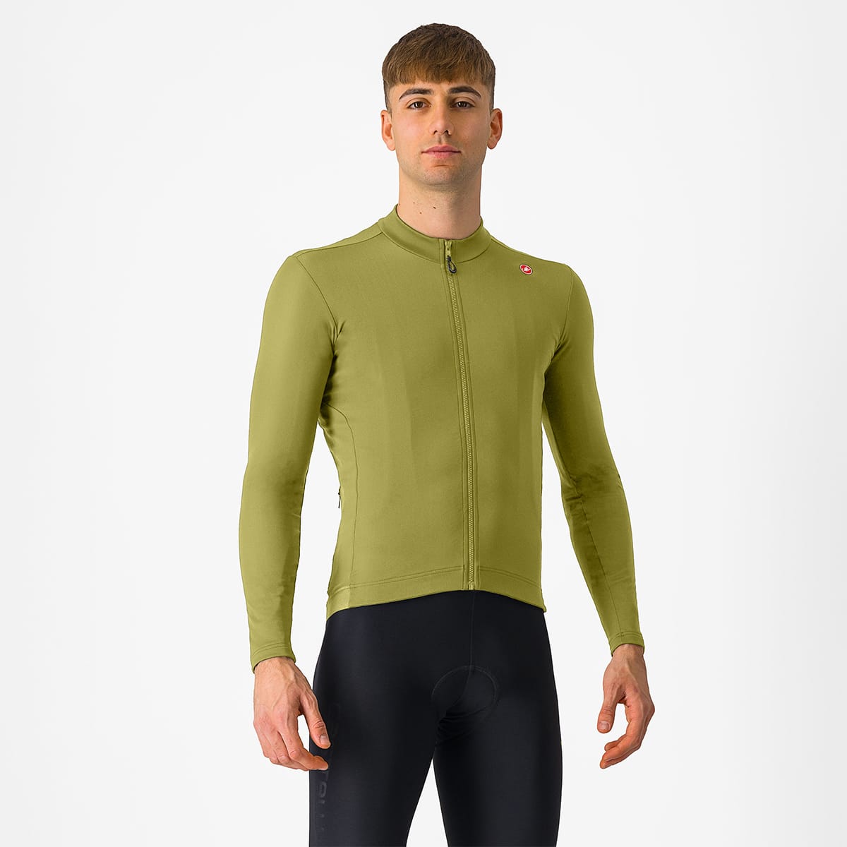 CASTELLI ESPRESSO THERMAL Camisola de manga comprida verde