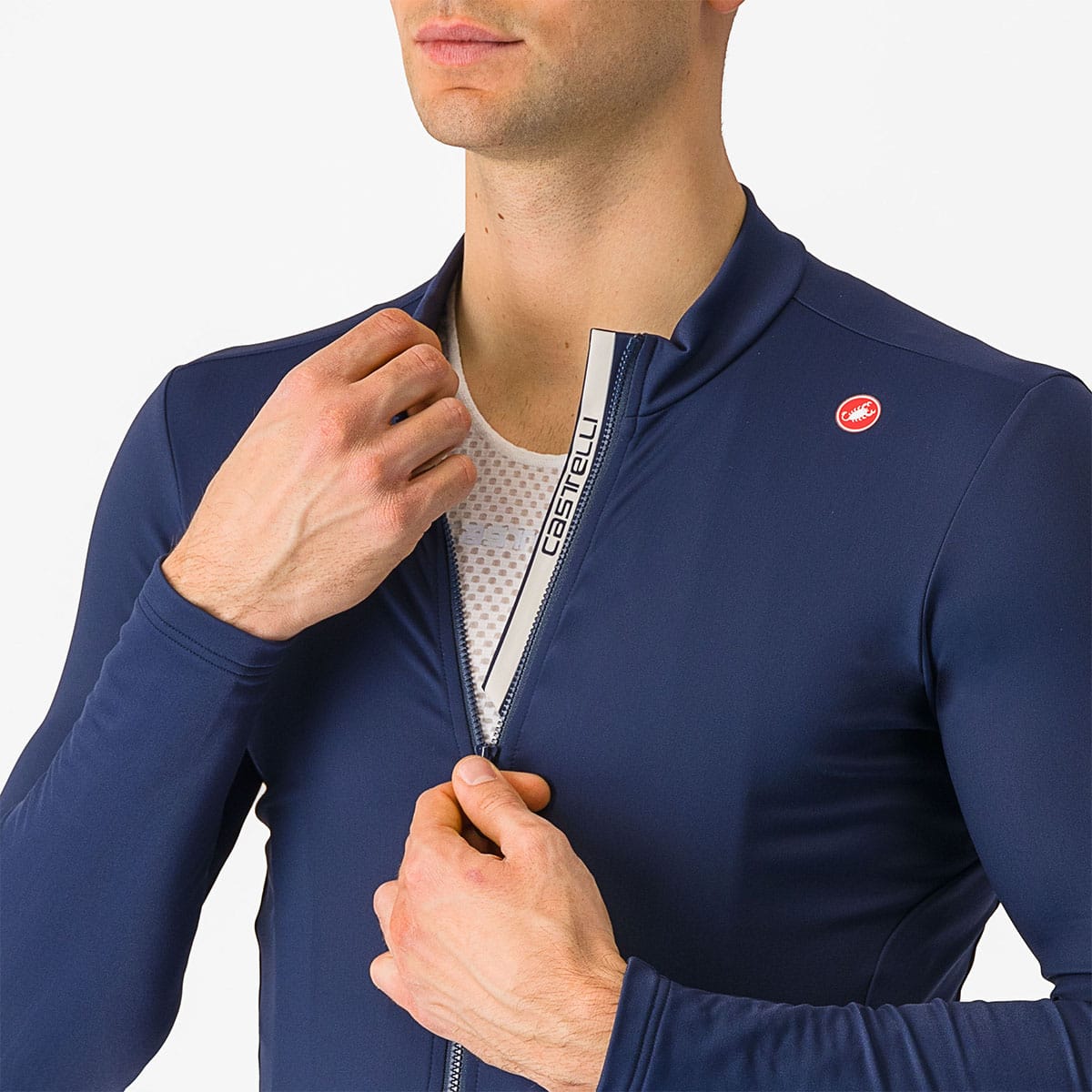 CASTELLI ESPRESSO THERMAL Camisola de manga comprida azul