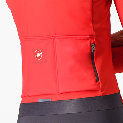 Jersey CASTELLI ESPRESSO THERMAL Mulher Mangas Compridas Hibiscus