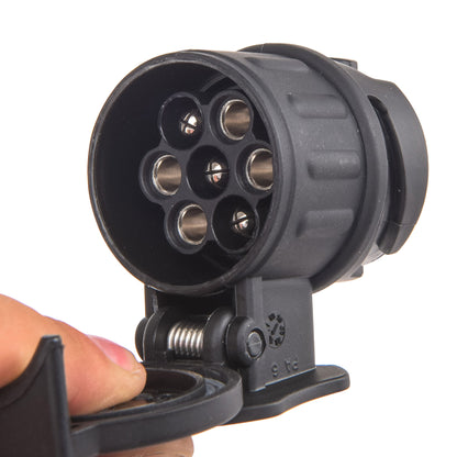 Adaptador de 13 Pinos para 7 para Bola de Atrelado THULE Preto