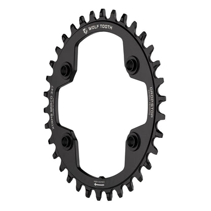 Prato WOLF TOOTH 96 BCD 9/10/11/12V Shimano XTR M9000/M9020 4 Furos 96mm Preto