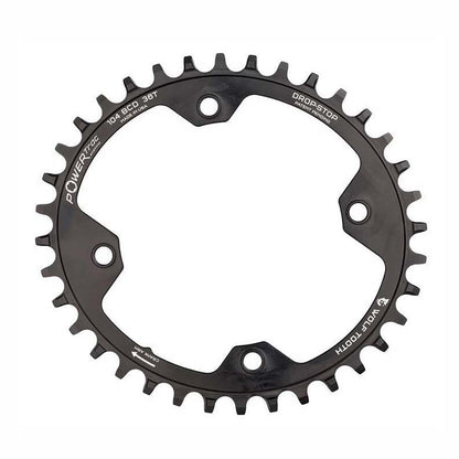 Prato WOLF TOOTH ELLIPTICAL 104 BCD 12V Shimano 4 Furos 104mm Preto