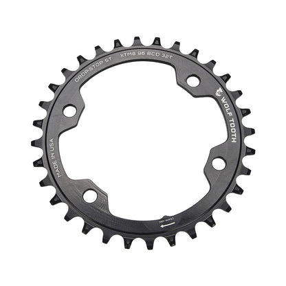 Prato WOLF TOOTH 96 BCD 12V Shimano 4 Furos 96mm Preto
