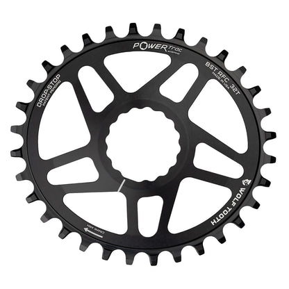 Prato Mono WOLF TOOTH ELLIPTICAL BOOST 12V Raceface CINCH Direct Mount Offset 3mm Preto