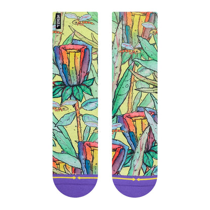 Meias MERGE4 BAD OTIS LINK RAINBOW FLOWER