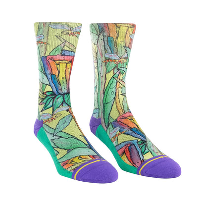 Meias MERGE4 BAD OTIS LINK RAINBOW FLOWER