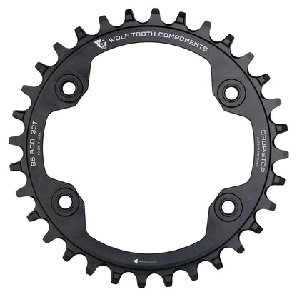 Prato WOLF TOOTH 96 BCD 11V Shimano XTR M9000/M9020 4 Furos 96mm Preto