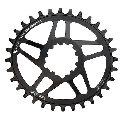 Coroa Mono WOLF TOOTH ELLIPTICAL 10/11/12V Sram Direct Mount Offset 6mm Preto