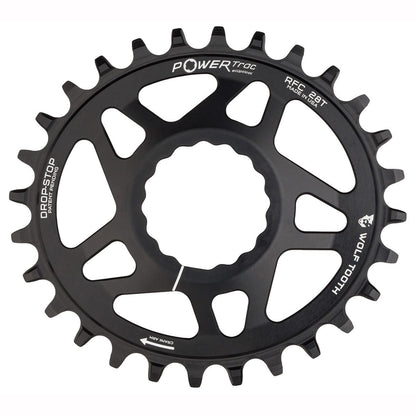 Coroa Mono WOLF TOOTH ELLIPTICAL 9/10/11/12V Raceface CINCH Direct Mount Offset 6mm Preto
