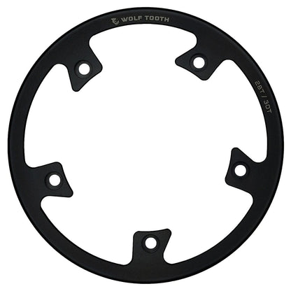 Bash Guard WOLF TOOTH para Prato Direct Mount WOLF TOOTH Inox Preto