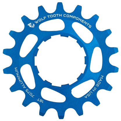 Pinhão Single Speed WOLF TOOTH Alu Azul