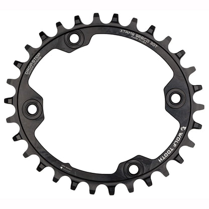 Prato WOLF TOOTH ELLIPTICAL 96 BCD 11V Shimano XTR M9000/9020 4 Furos 96mm Preto