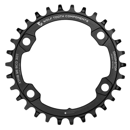 Roda dentada WOLF TOOTH 96 BCD 11V Shimano XT M8000/SLX M7000 4 Furos 96mm Preto