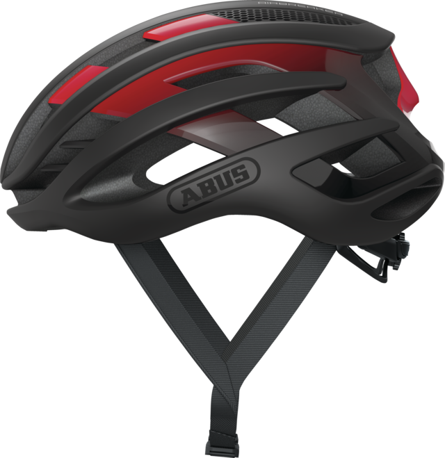 Capacete de estrada ABUS AIRBREAKER Preto/Vermelho
