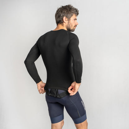 Camisola interior de manga comprida GRIPGRAB PACR SPRING AUTUMN SEAMLESS preta