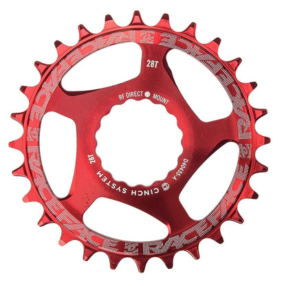 Prato Mono RACE FACE NARROW WIDE 9/10/11/12V Cinch Direct Mount Vermelho