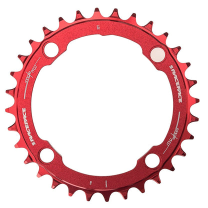 Prato Mono RACE FACE NARROW WIDE 9/10/11/12V 4 Furos 104 mm Vermelho