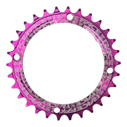 Plato Mono RACE FACE NARROW WIDE 9/10/11/12V 4 Furos 104 mm Violeta