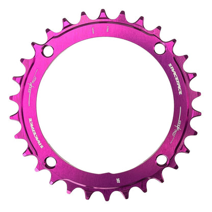 Plato Mono RACE FACE NARROW WIDE 9/10/11/12V 4 Furos 104 mm Violeta