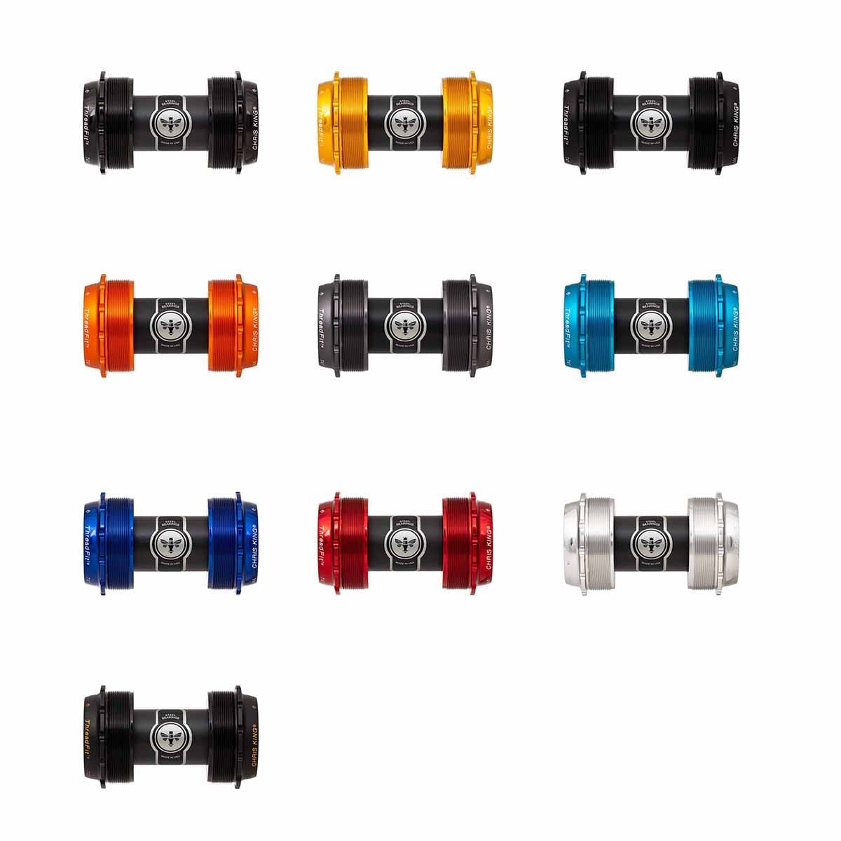 Pedaleira CHRIS KING ThreadFit T47 24x 68/73 mm Cinzento