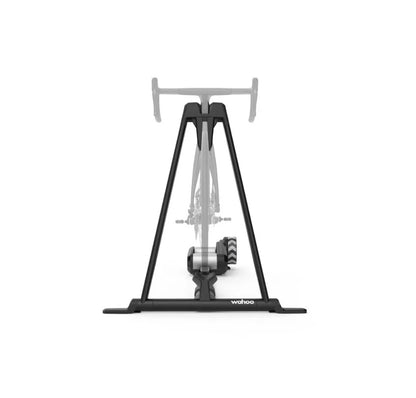 KICKR ROLLR Smart Trainer — Vista frontal com bicicleta ilustrativa não incluída