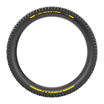 Pneu PIRELLI SCORPION BLACK STING 29x2.40 Soft DualWall Tubeless Ready de talão flexível preto/amarelo Team Edition