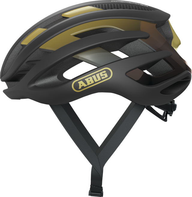 Capacete de estrada ABUS AIRBREAKER Preto/Dourado
