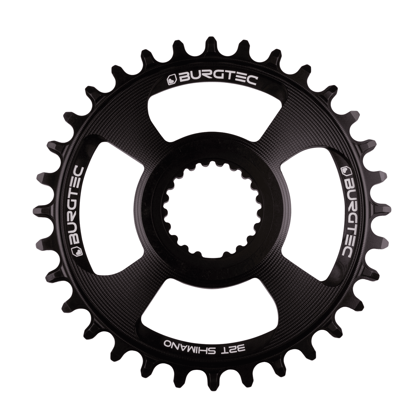 BURGTEC THICK THIN 12V Shimano Diret Mount Mono chainring Preto