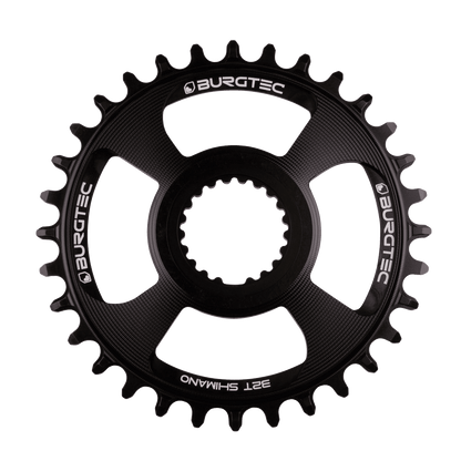 Prato Mono BURGTEC THICK THIN 12V Shimano Direct Mount Preto