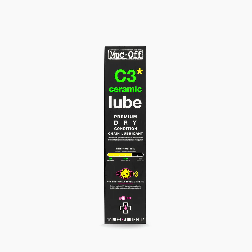 MUC-OFF C3 DRY CERAMIC LUBE para condições secas (120 ml)