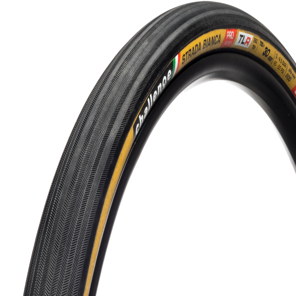 Pneu CHALLENGE OPEN STRADA BIANCA 700x30c Tubeless Ready Bege