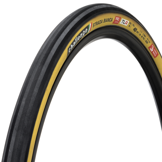 Pneu CHALLENGE OPEN STRADA BIANCA 700x40c Tubeless Ready Bege