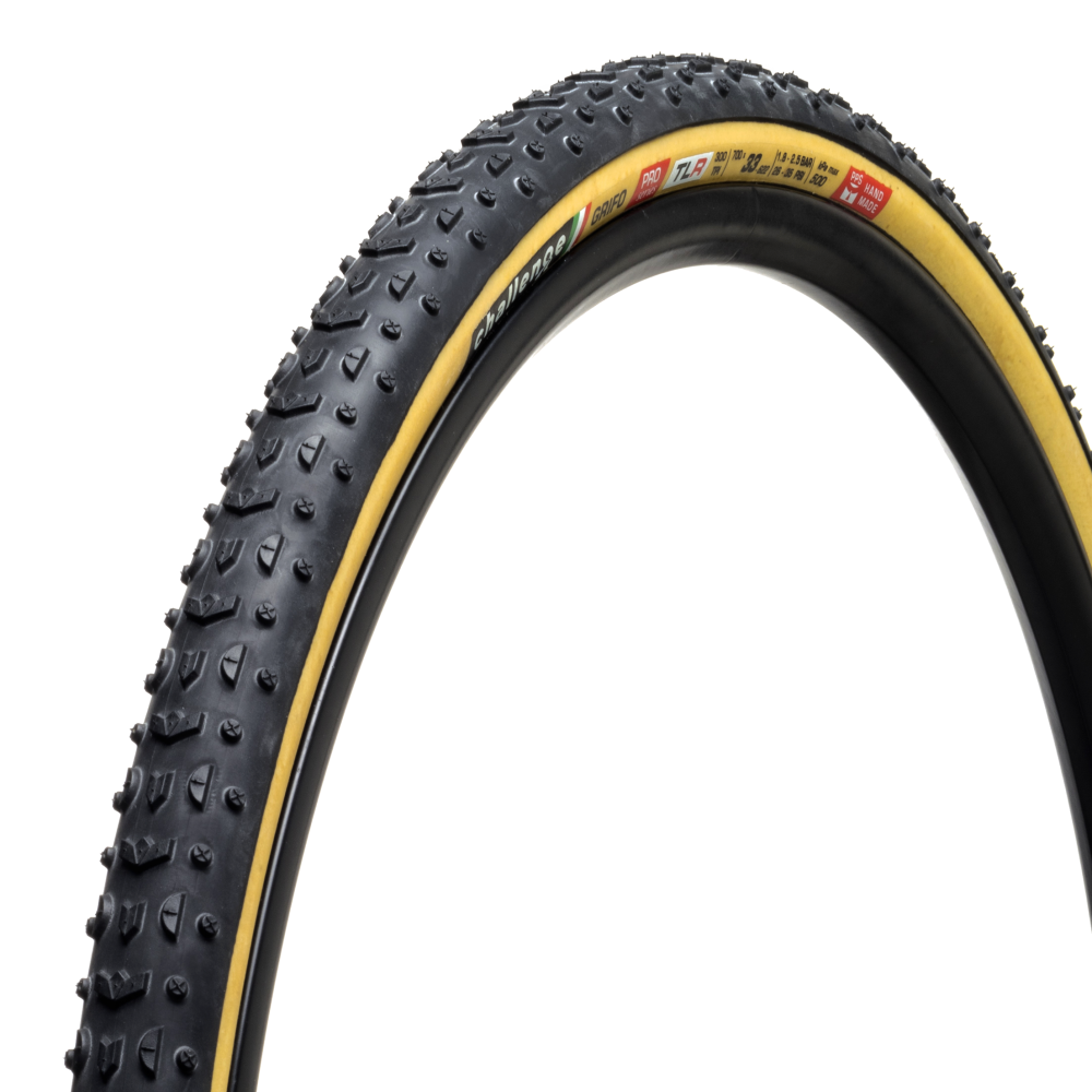 Pneu CHALLENGE OPEN GRIFO 700x33c Tubeless Ready Bege