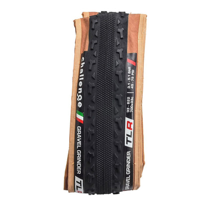 Pneu CHALLENGE GRAVEL GRINDER 700x33c Tubeless Ready Bege