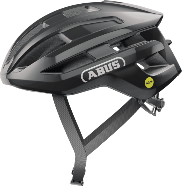 Capacete de estrada ABUS POWERDOME MIPS Preto brilhante