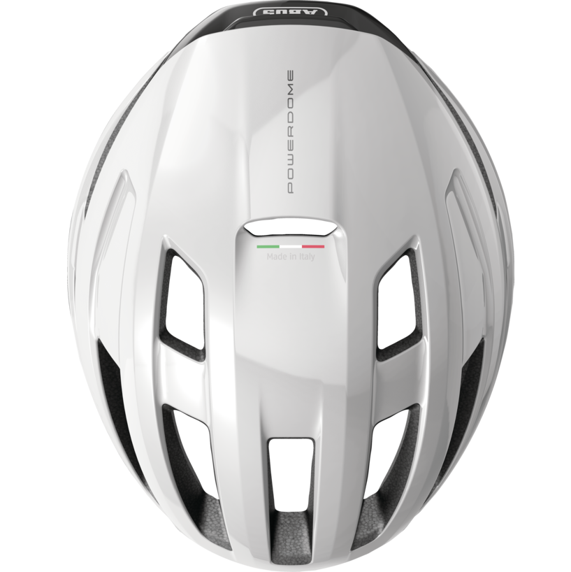 Capacete de estrada ABUS POWERDOME MIPS Branco Brilhante
