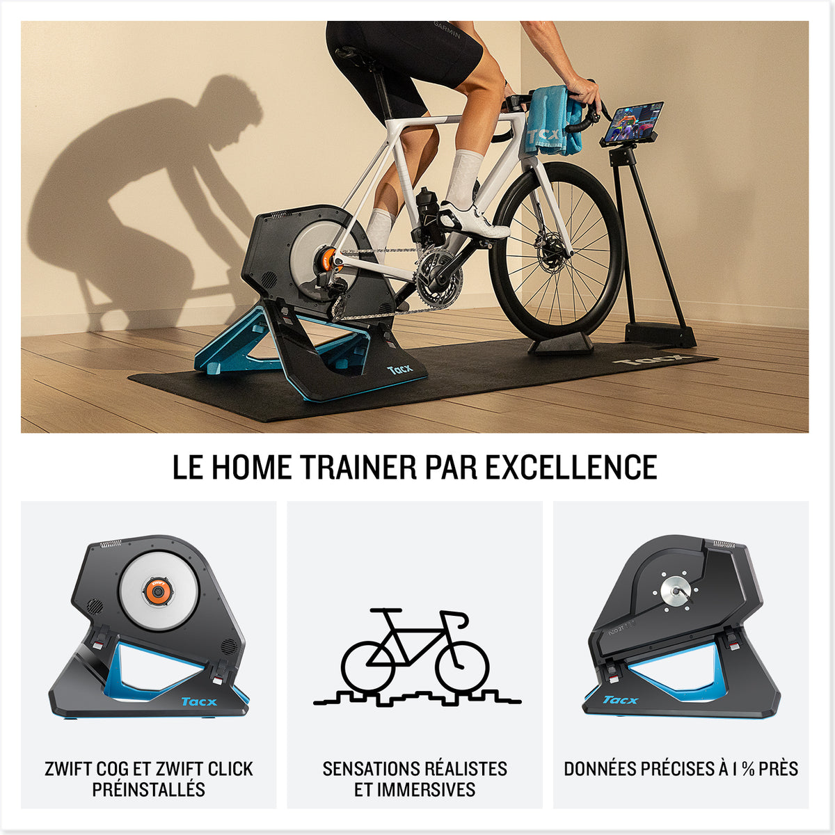 Rolo de treino TACX NEO 2T SMART T2875 Versão COG&CLICK