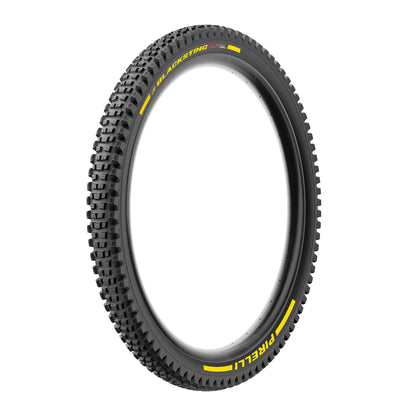 Pneu PIRELLI SCORPION BLACK STING 27.5x2.40 Soft DH+Wall Tubeless Ready Talão Flexível Preto/Amarelo Edição de Equipa