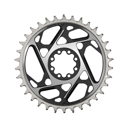 SRAM XX-SL T-TYPE EAGLE BOOST 12V Montagem Direta 3mm Offset Mono Chainring Preto/Prata
