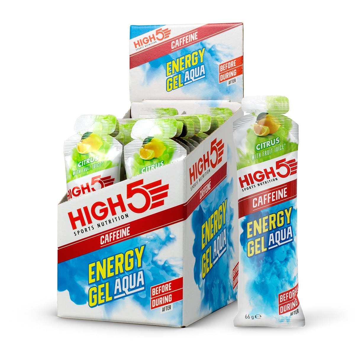 HIGH5 ENERGY GEL Aqua Cafeína (66g) Limão