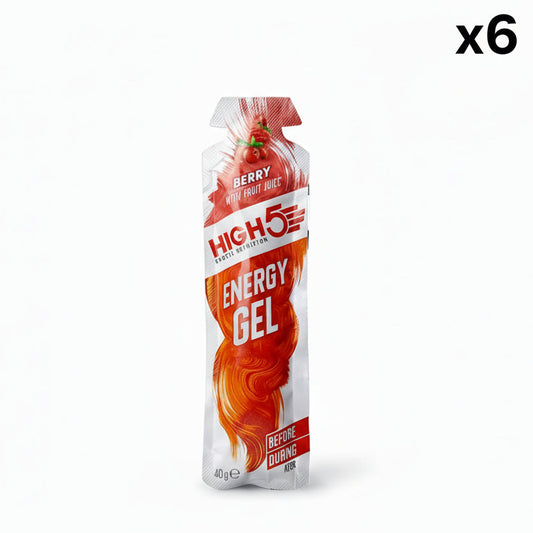 Embalagem de 6 HIGH5 ENERGY GEL (40g) Baga