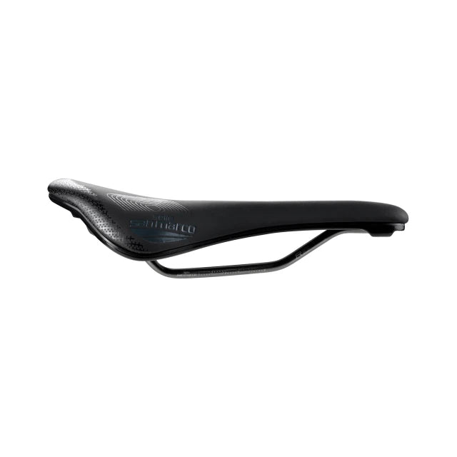 Selim SAN MARCO SHORTFIT 2.0 SHIELD SUPERCOMFORT OPEN-FIT RACING L3 Largura 155 mm Carris de aço Xsilite Preto