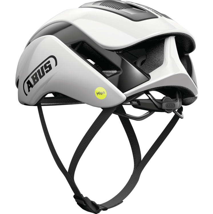 Capacete de estrada ABUS GAMECHANGER 2.0 MIPS Branco brilhante